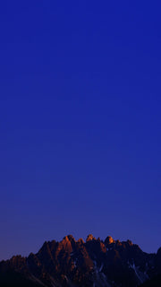 top view of snowy mountain