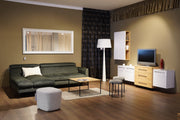 a living room filled with furniture and a flat screen tv