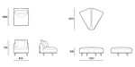 Load image into Gallery viewer, Aero Sofa<br>HG-A6033k-4<br>HG-A6033k-5<br>HG-A6033k-6<br>HG-A6033k-7<br>HG-A6033k-8