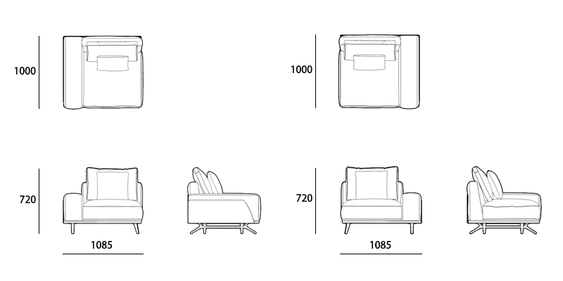 Aero Sofa<br>HG-A6033k-4<br>HG-A6033k-5<br>HG-A6033k-6<br>HG-A6033k-7<br>HG-A6033k-8