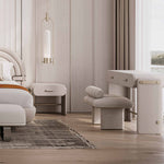 Load image into Gallery viewer, Cream Mousse Vanity Table<br>MZ-A7005r