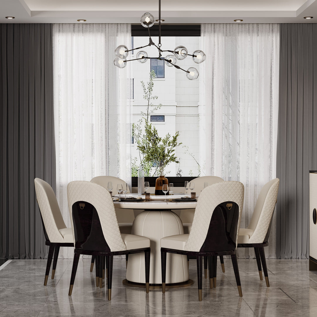 Samantha Dining Table<br>MZ-A7050a-1<br>MZ-A7050a-2<br>MZ-A7050a-3<br>MZ-A7050a-5<br><br>Samantha Tabletop<br>MZ-A7050a-8<br>MZ-A7050a-9<br>MZ-A7050a-10<br>MZ-A7050a-11