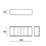 Load image into Gallery viewer, Hannah Side Cabinet<br>MZ-A7052m<br>MZ-A7052m-2