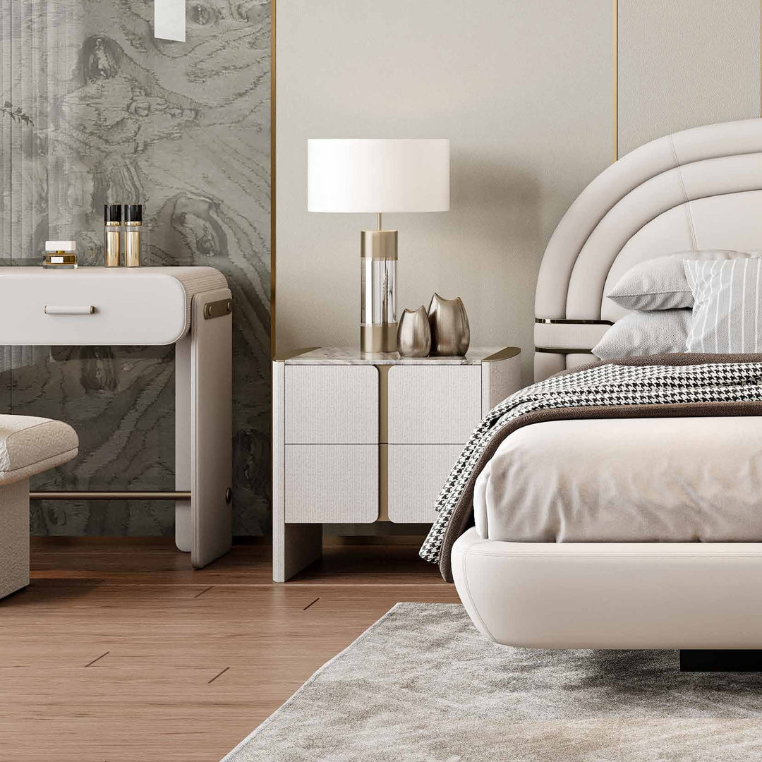 Grey Wave Nightstand<br>MZ-A8002d-4<br>MZ-A8002d-5