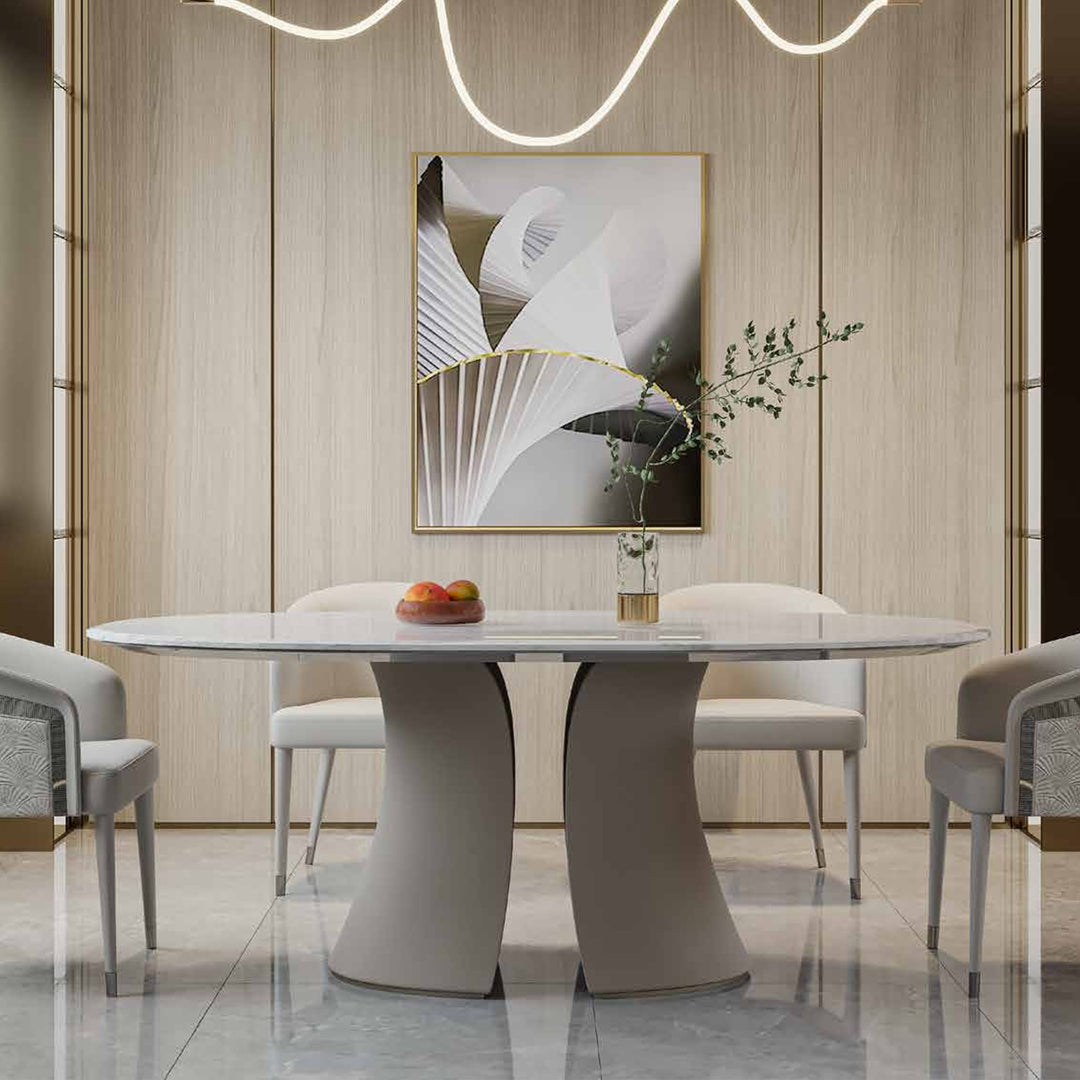 Elegant Jade Dining Table<br>MZ-A8050b-1<br>MZ-A8050b-2