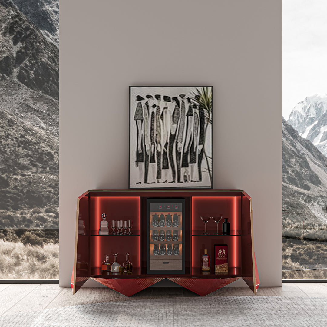 Vaporwave Wine Cabinet<br>PAN-A1055a-2<br>PAN-A1055a-3
