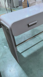 Load and play video in Gallery viewer, Cream Mousse Vanity Table<br>MZ-A7005r
