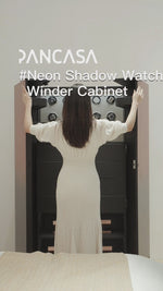 Load and play video in Gallery viewer, Neon Shadow Watch Winder Cabinet<br>PAN-A1038c-2